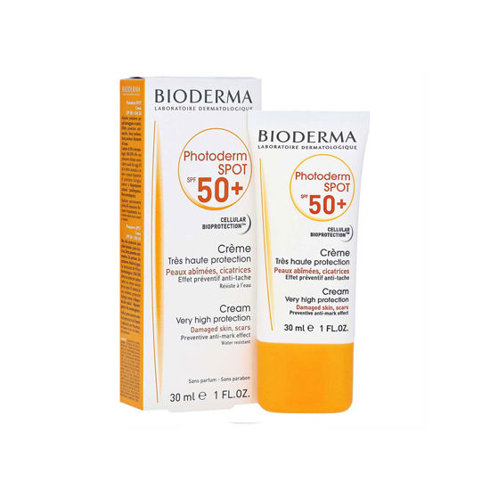 کرم ضد آفتاب و ضد لک بی رنگ بایودرما مدل فتودرم مناسب برای انواع پوست با SPF50