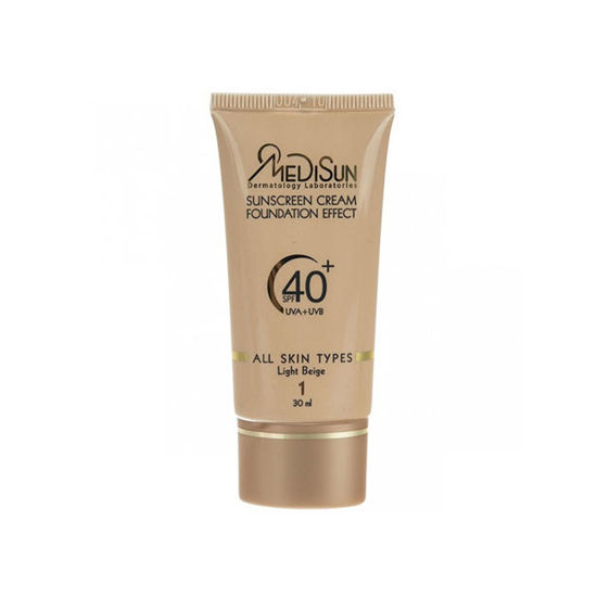 کرم ضد آفتاب رنگی مدیسان مناسب برای انواع پوست با SPF40