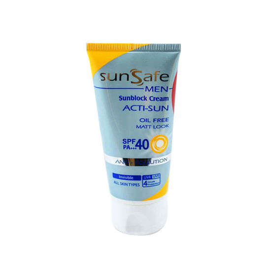 کرم ضد آفتاب مردانه سان سیف مدل اکتی سان مناسب برای انواع پوست باSPF40