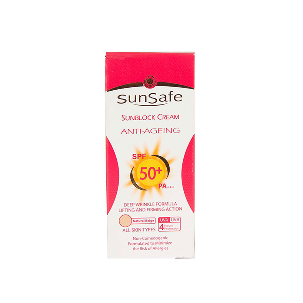  کرم ضدآفتاب رنگی سان سیف مدل ضدچروک با SPF50