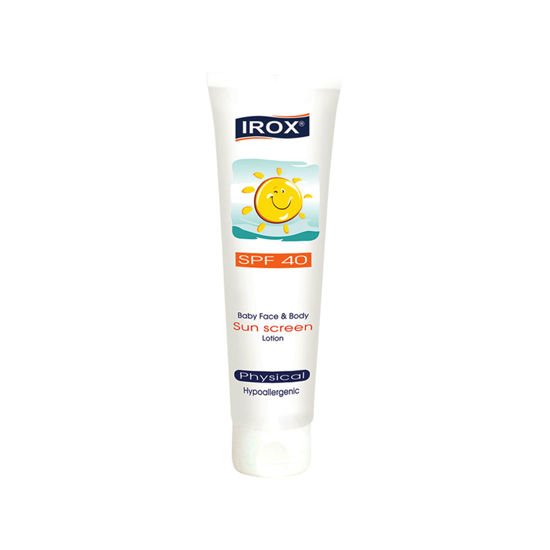 لوسیون ضد آفتاب کودک ایروکس مدل فیزیکال با SPF40