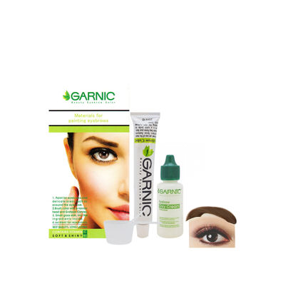 کیت رنگ ابرو گیاهی گارنیک کد GN6