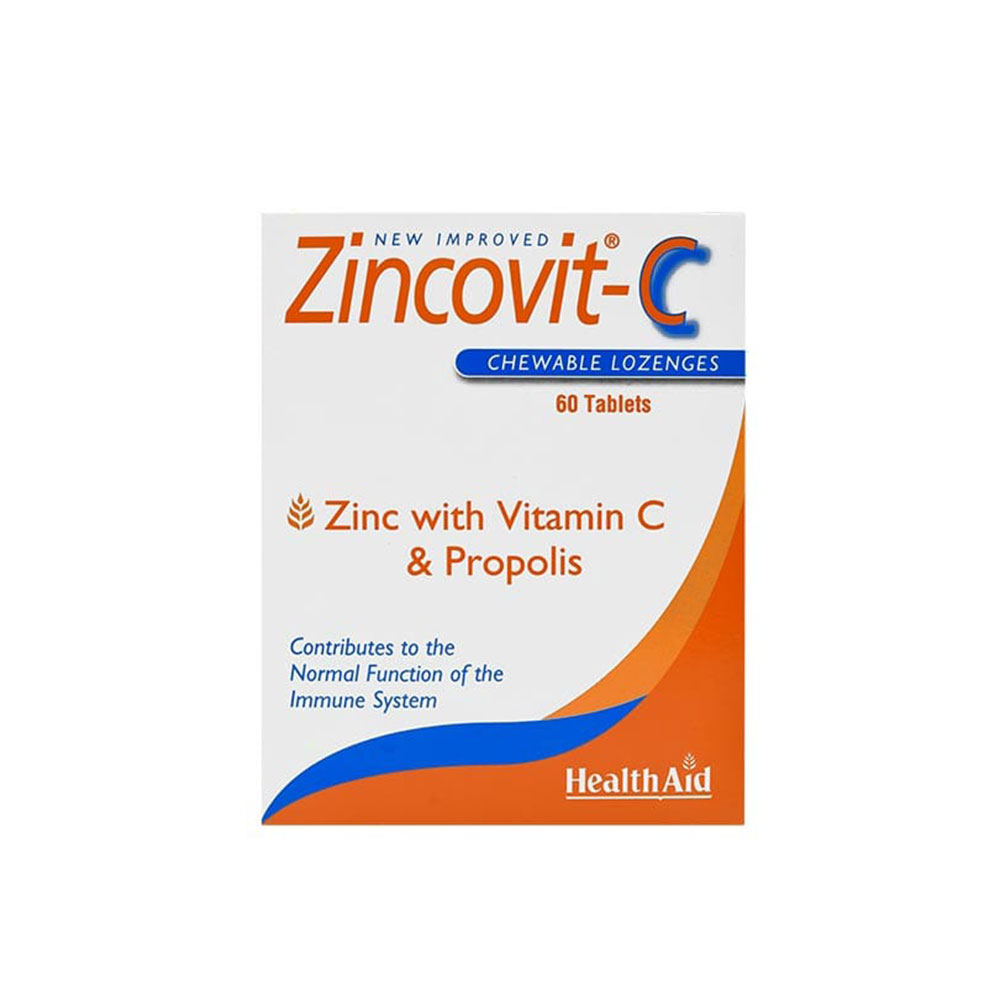 قرص جویدنی زینکوویت سی هلسی اید 60 عددی