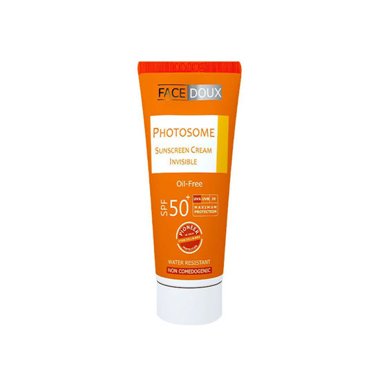 کرم ضد آفتاب بی رنگ فیس دوکس مدل فتوزوم مناسب برای پوست چرب با SPF50