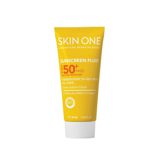 فلوئید ضد آفتاب بی رنگ اسکین وان مناسب برای پوست مختلط و چرب با SPF50+