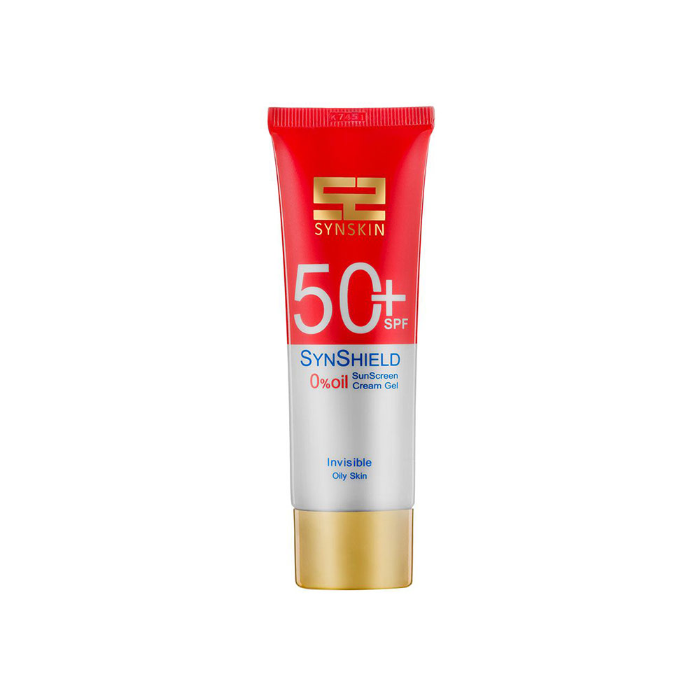 ژل کرم ضدآفتاب بی رنگ ساین اسکین مدل ساین شیلد مناسب برای پوست چرب SPF50+