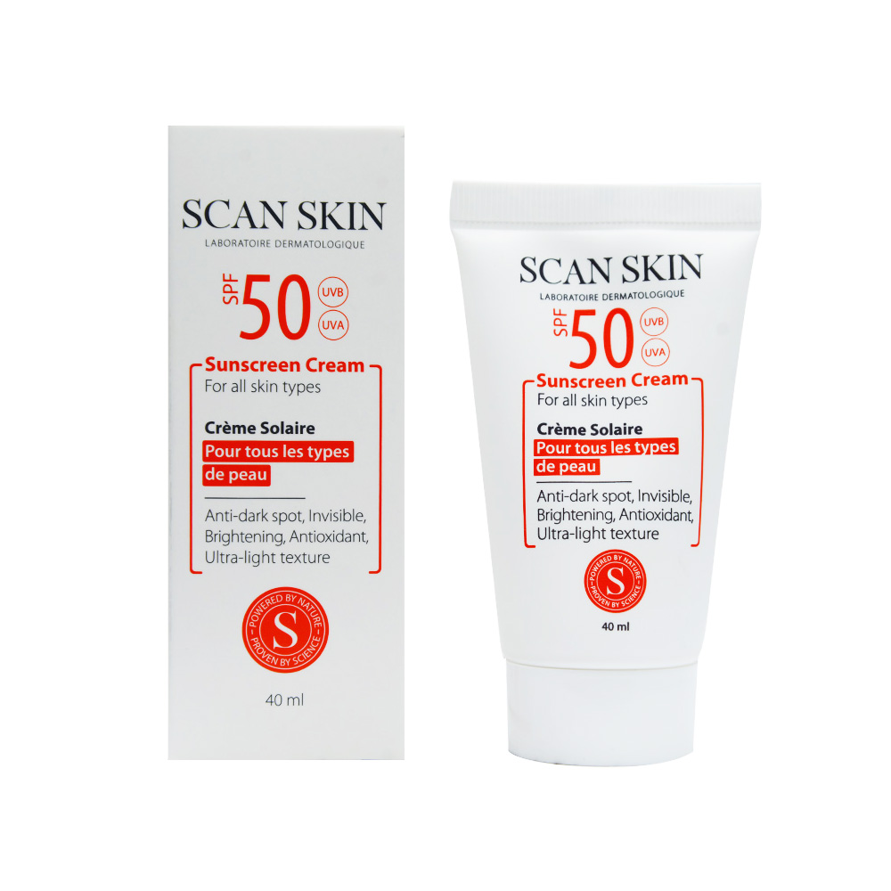 کرم ضد آفتاب و ضدلک اسکن اسکین مناسب برای انواع پوست با SPF50
