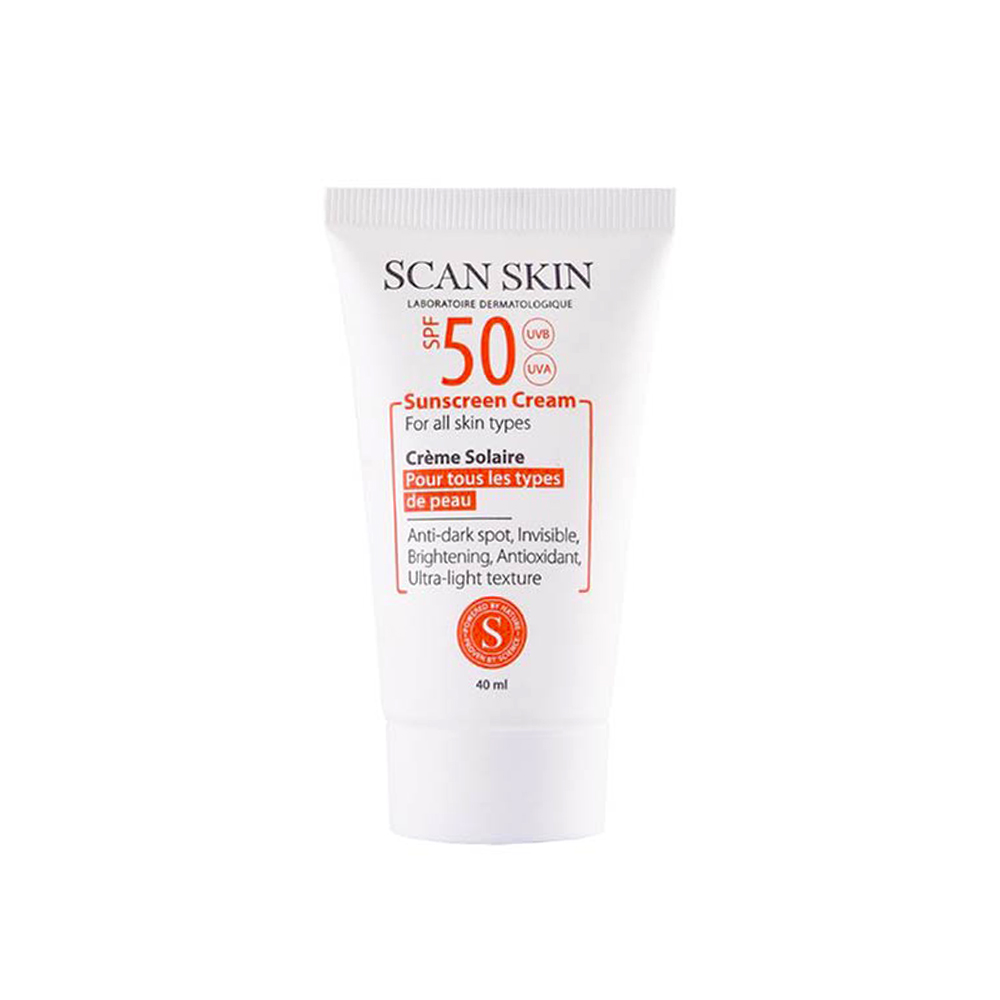 کرم ضد آفتاب و ضدلک اسکن اسکین مناسب برای انواع پوست با SPF50