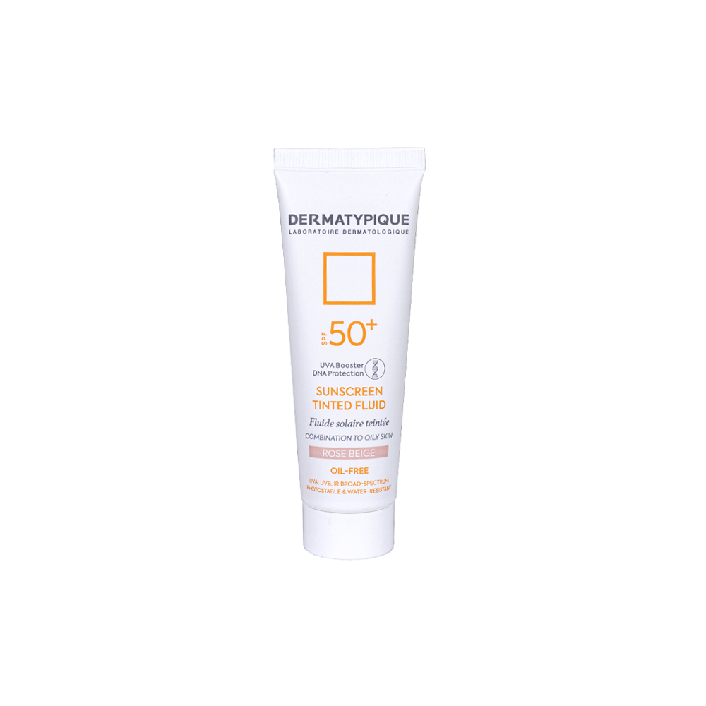 فلوئید ضد آفتاب رنگی درماتیپیک مناسب برای پوست چرب و مختلط با SPF50+