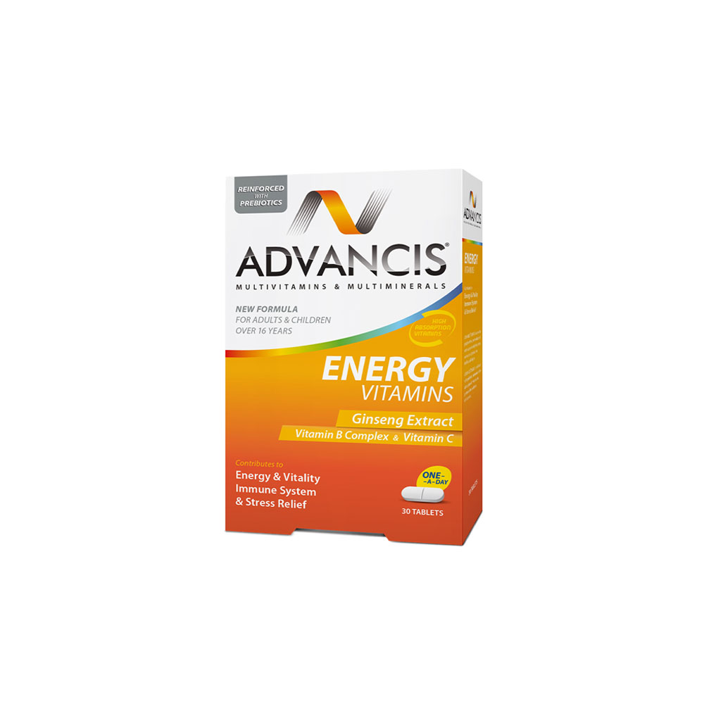 قرص انرژی ویتامینز ادونسیس 30 عددی