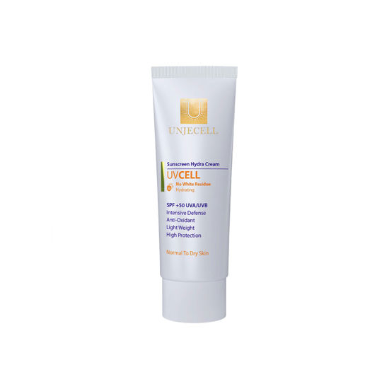 کرم ضد آفتاب بی رنگ مرطوب کننده آنژسل مناسب برای پوست خشک با +SPF50