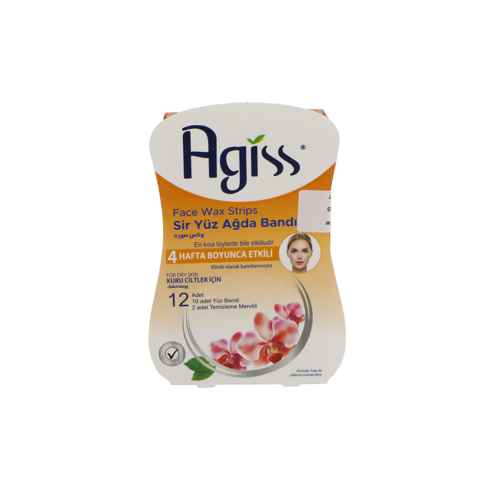 نوار موبر صورت آگیس حاوی عصاره شکوفه ارکیده مناسب برای پوست خشک