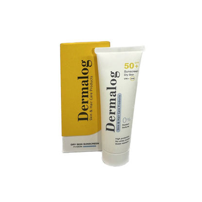 کرم ضد آفتاب بی رنگ درمالوگ مناسب برای پوست خشک با SPF 50+