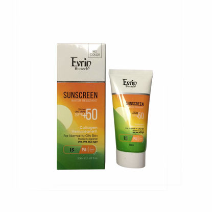 کرم ضد آفتاب بی رنگ اورین مناسب برای پوست های معمولی و چرب با SPF50 