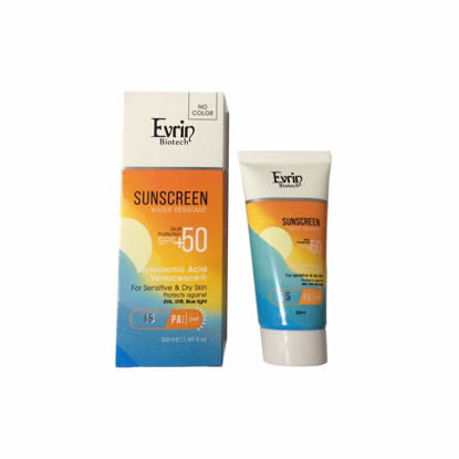 کرم ضد آفتاب بی رنگ اورین مناسب برای پوست خشک و معمولی  با SPF50 