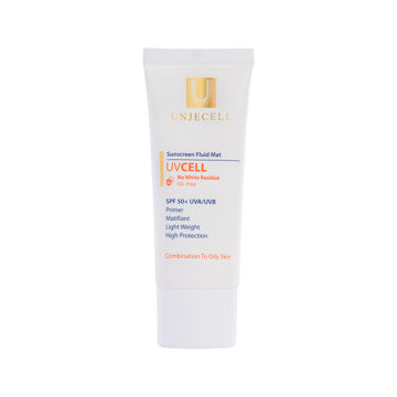 کرم ضد آفتاب بی رنگ مات کننده آنژسل مناسب برای پوست چرب با +SPF50