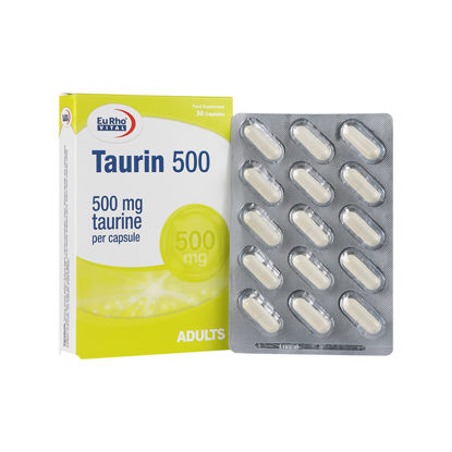 کپسول تائورین 500 میلی گرم یوروویتال 30 عددی