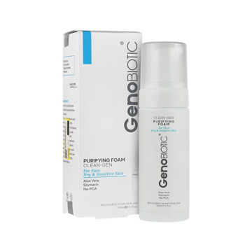 فوم شستشوی صورت ژنوبایوتیک مدل کلینژن مناسب برای پوست خشک و حساس