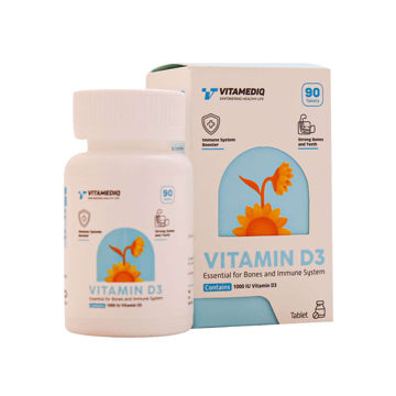 قرص ویتامین D3 1000 واحد ویتامدیک 90 عددی