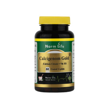 قرص روکش دار کلسیژنوم گلد نورم لایف 60 عددی
