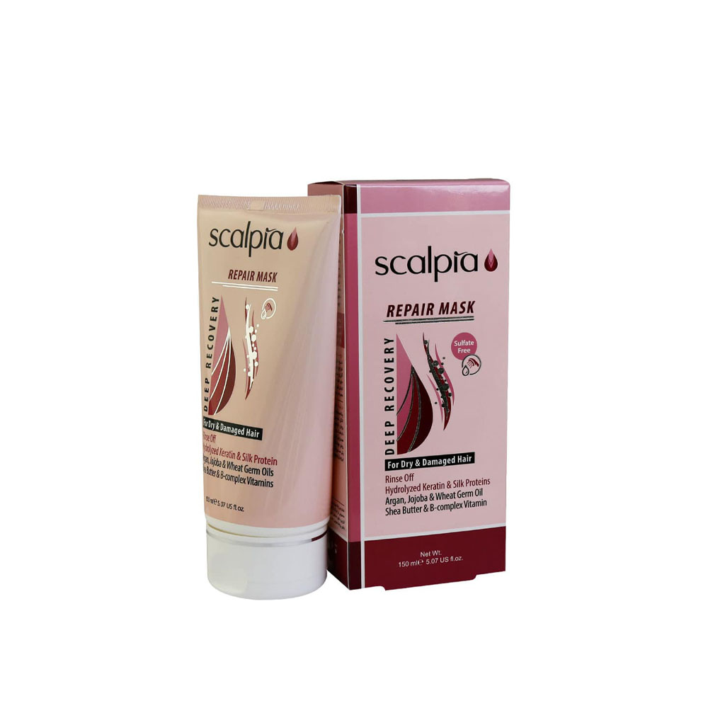 ماسک مو داخل حمام اسکالپیا مناسب برای موهای خشک و آسیب دیده