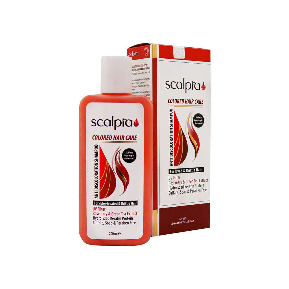 شامپو موهای رنگ شده اسکالپیا مدل کالر کر
