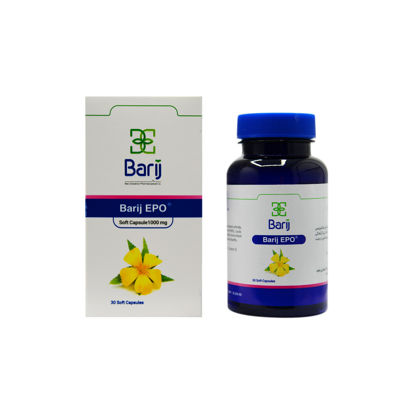کپسول روغن گل مغربی ای پی او باریج اسانس ۳۰ عددی