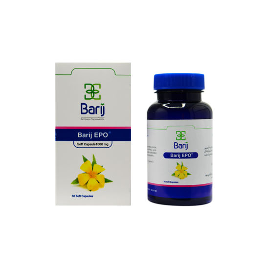 کپسول روغن گل مغربی ای پی او باریج اسانس ۳۰ عددی