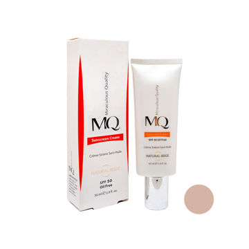 کرم ضد آفتاب رنگی فاقد چربی ام کیو مناسب برای پوست چرب با SPF50