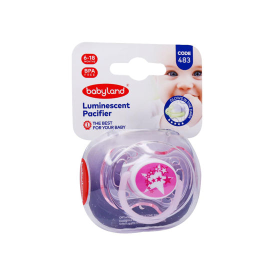 پستانک ارتودنسی شب تاب بیبی لند کد 483