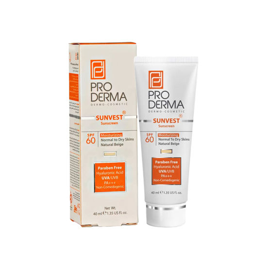 کرم ضد آفتاب مرطوب کننده رنگی پرودرما مدل سان وست با SPF60