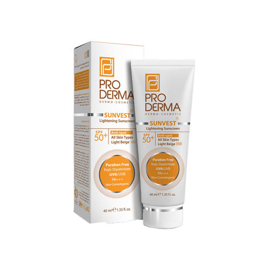 کرم ضد آفتاب ضد لک رنگی پرودرما مدل سان وست با SPF50