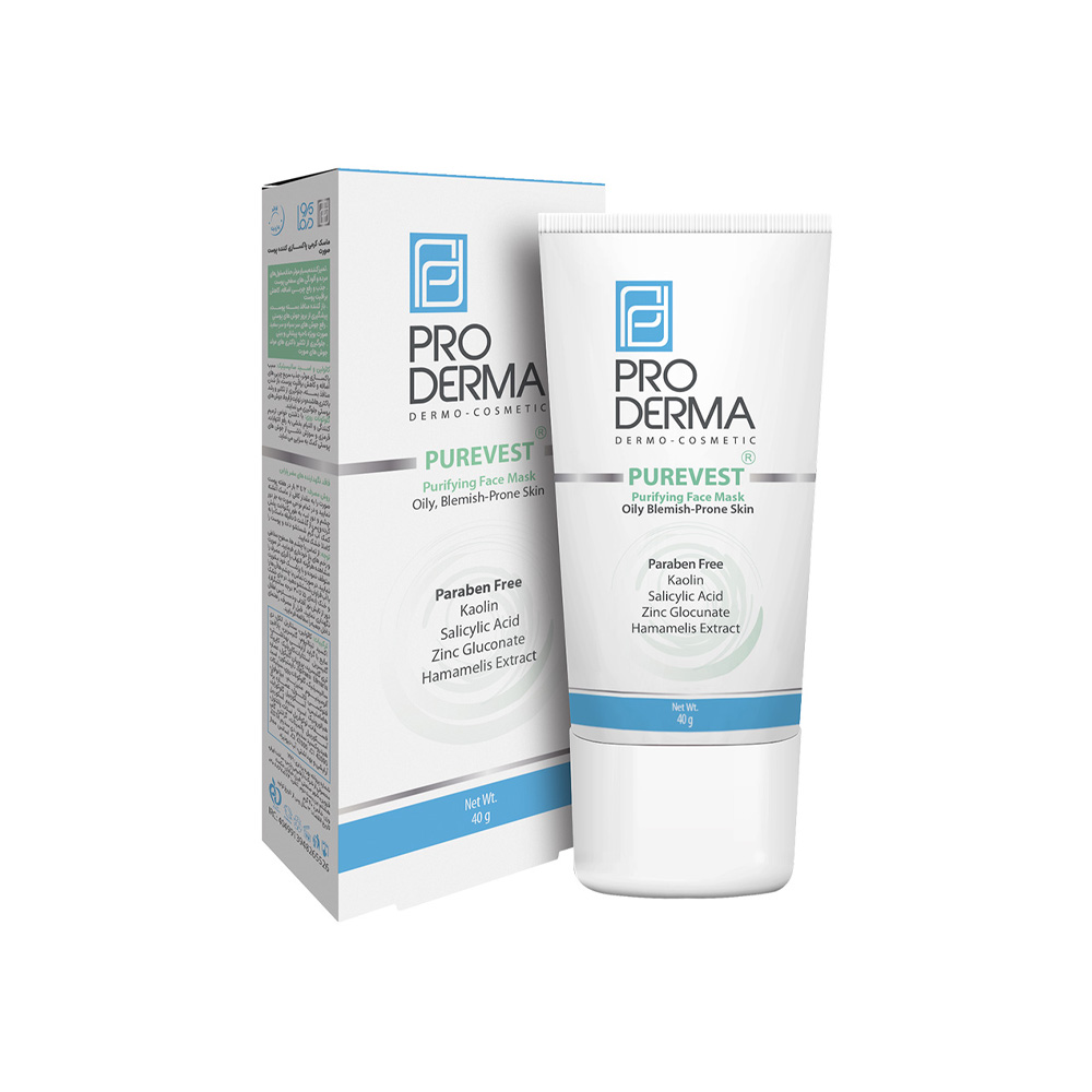 ماسک پاکسازی کننده پوست صورت پرودرما مدل پیور وست
