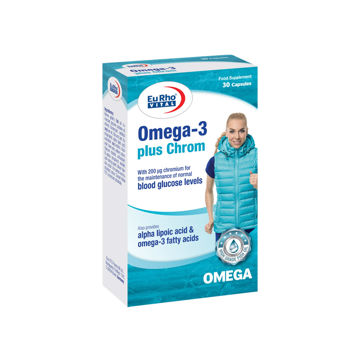کپسول امگا-3 پلاس کروم یورو ویتال 30 عددی