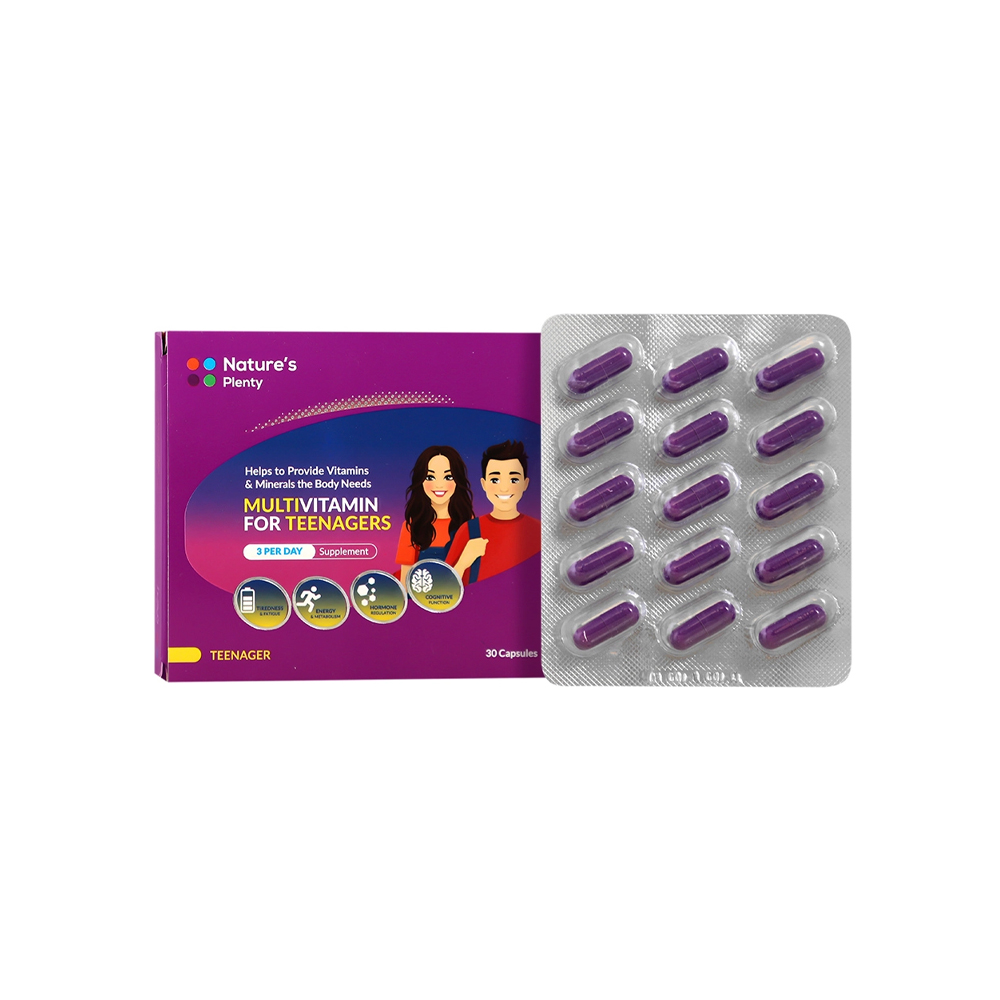 کپسول مولتی ویتامین نوجوانان و جوانان نیچرز پلنتی 30 عددی