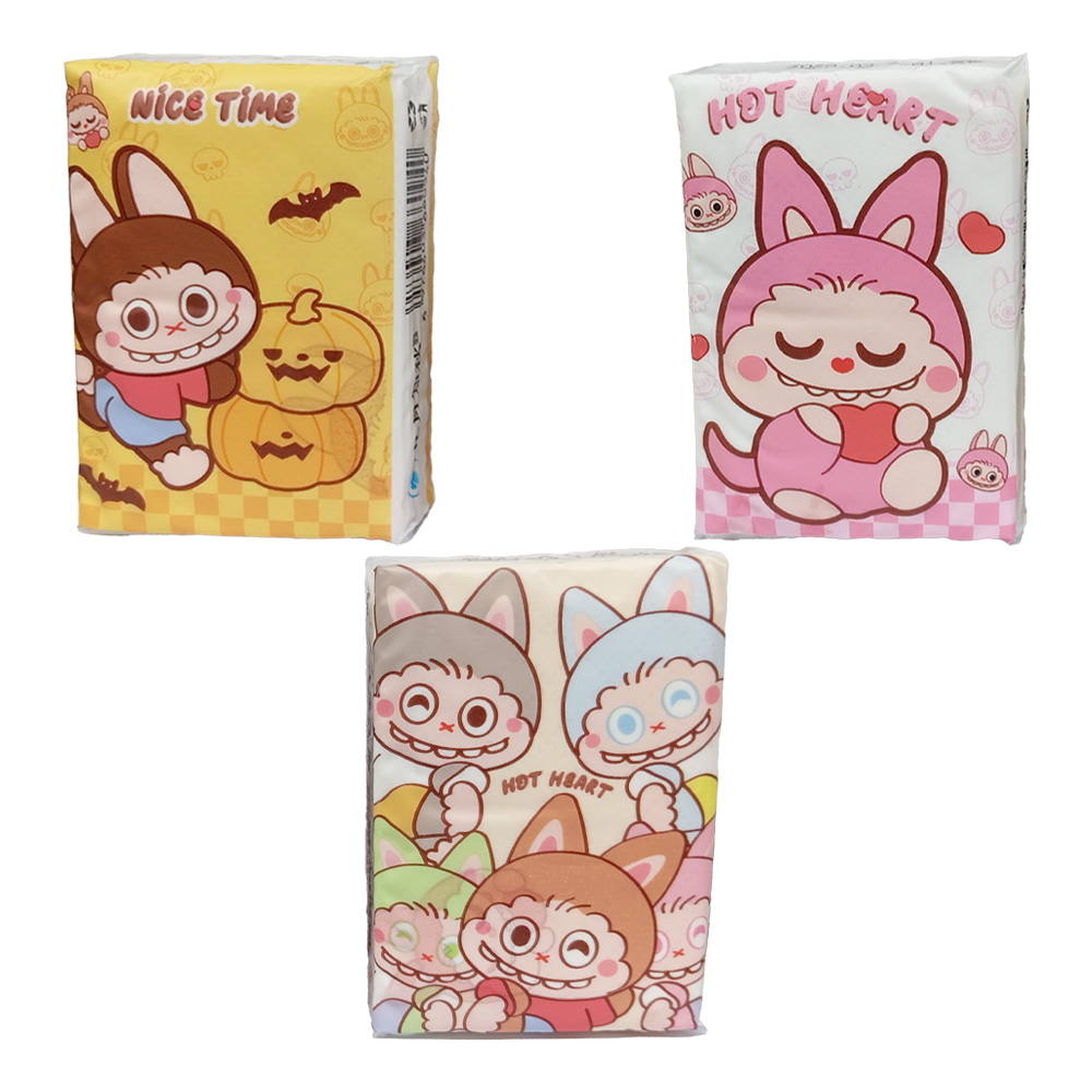 دستمال کاغذی جیبی طرح لبوبو