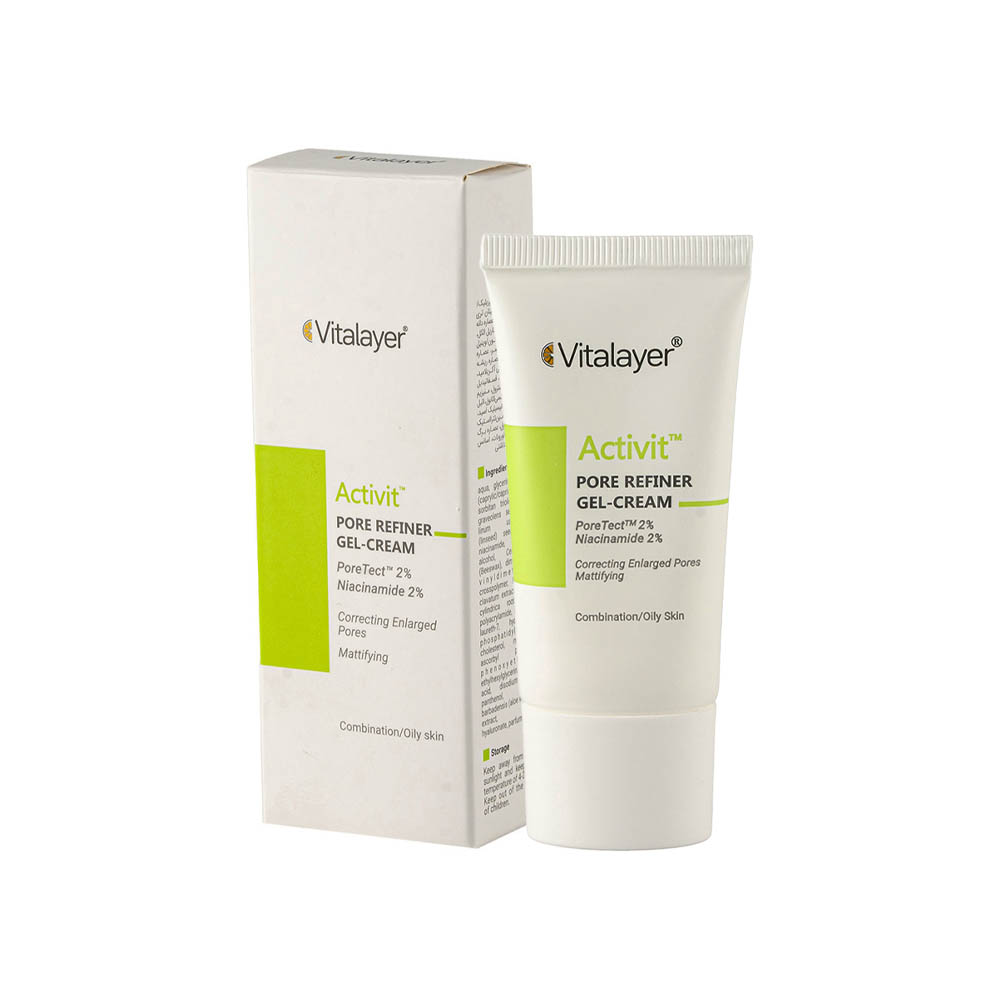 کرم ژل جمع کننده منافذ باز پوست ویتالیر مدل اکتی ویت