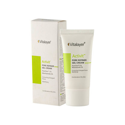 کرم ژل جمع کننده منافذ باز پوست ویتالیر مدل اکتی ویت