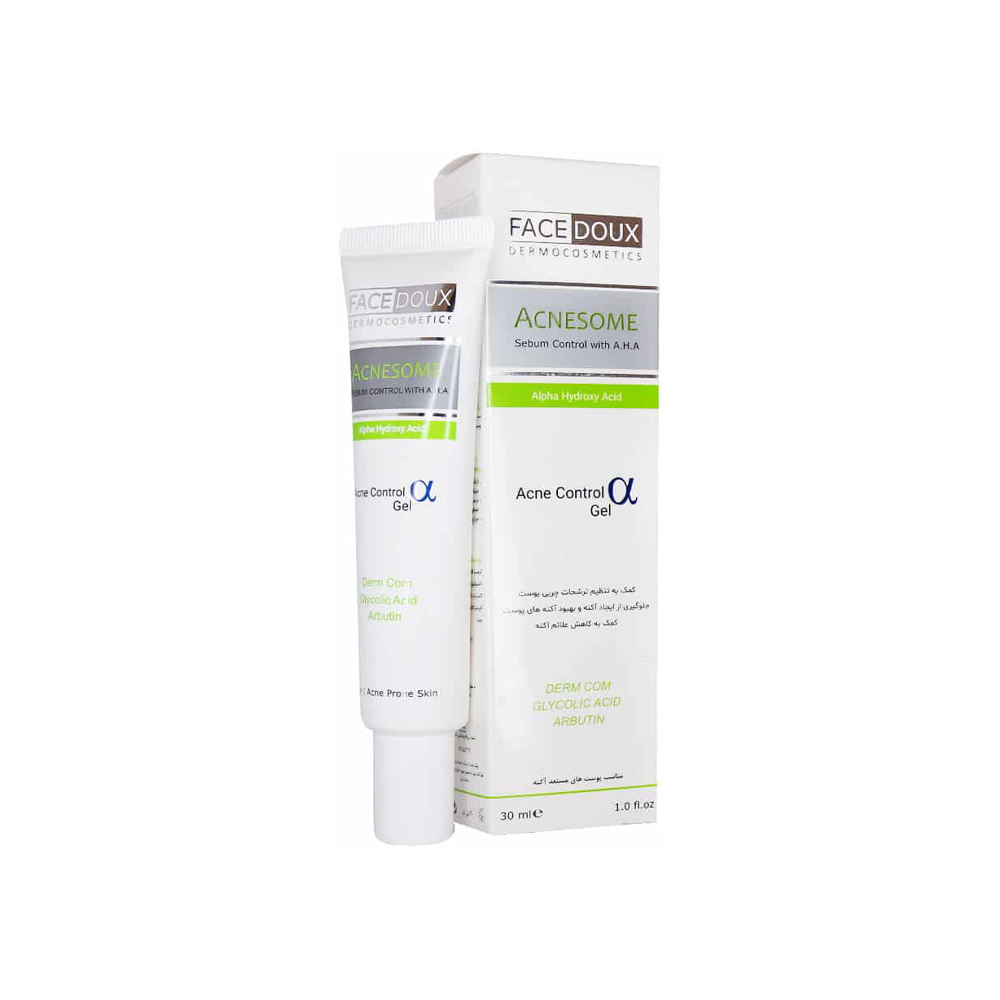 ژل کنترل کننده چربی فیس دوکس مدل آکنه زوم حاوی AHA