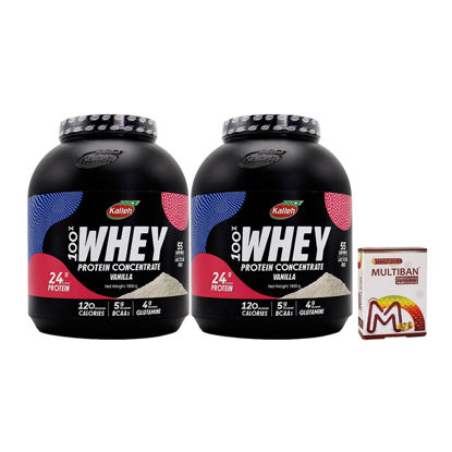 پک دو عددی پودر وی پروتئین 100% کاله پرو 1800 گرمی با طعم وانیل