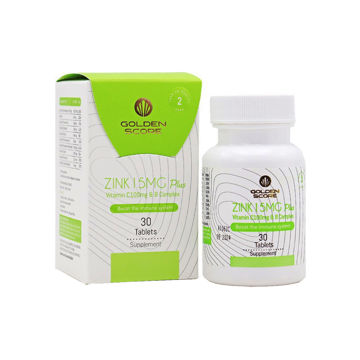قرص زینک 15 میلی گرم پلاس گلدن اسکور 30 عددی