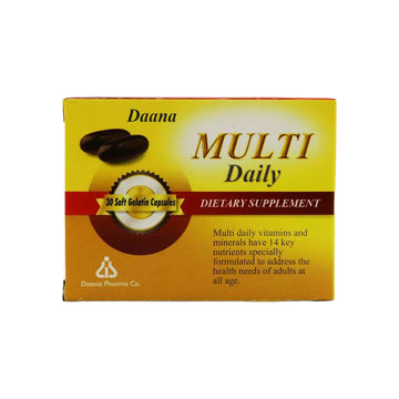 سافت ژل مولتی دیلی دانا 30 عددی
