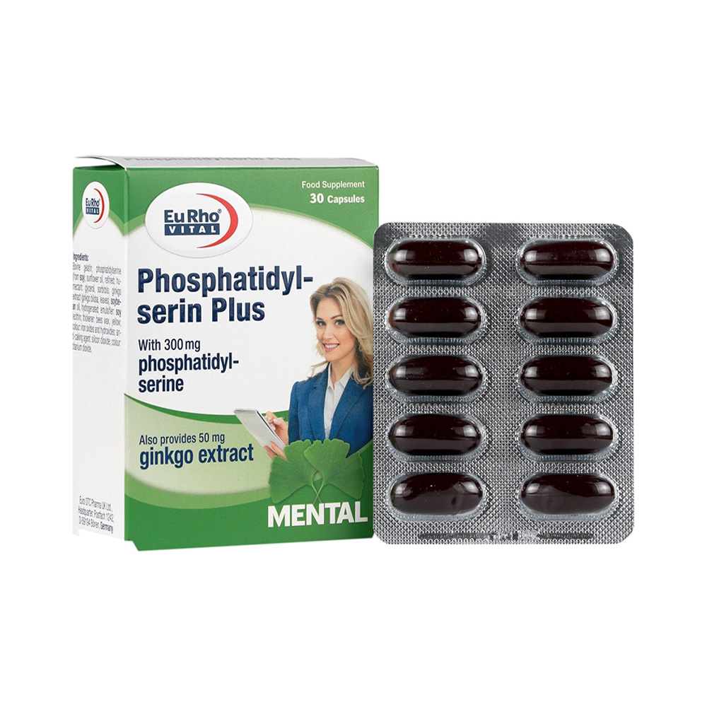 کپسول فسفاتیدیل سرین پلاس یوروویتال 30 عددی