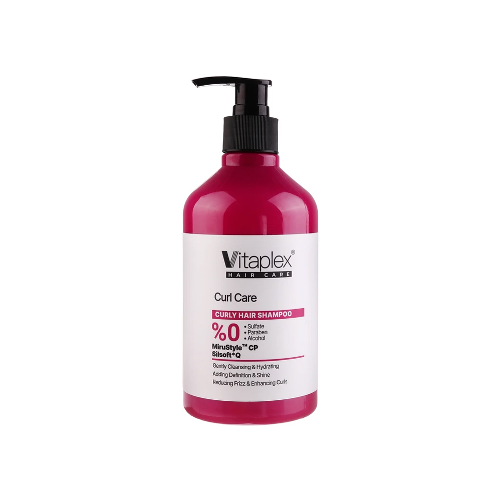 شامپو مو ویتاپلکس مدل کرل کر مناسب برای موهای فر