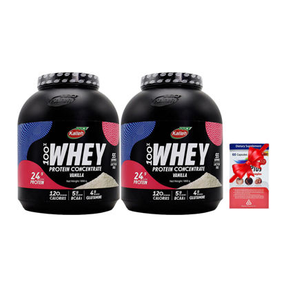 پک دو عددی پودر وی پروتئین 100% کاله پرو 1800 گرمی با طعم وانیل