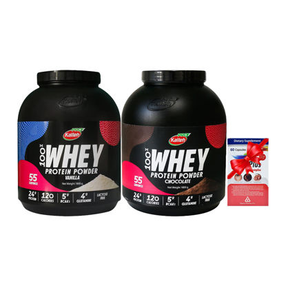 پک دو عددی پودر وی پروتئین 100% کاله پرو 1800 گرمی با طعم شکلات و وانیل