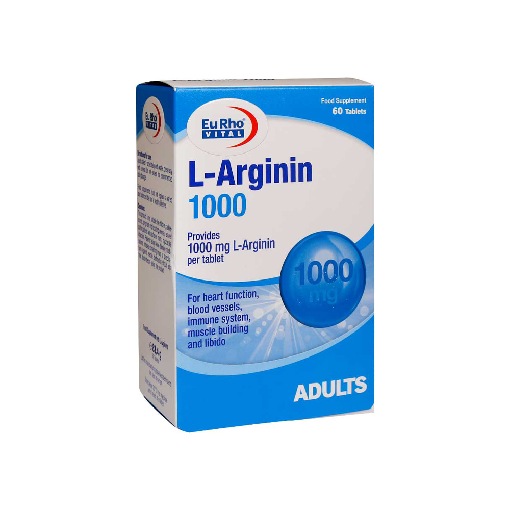 قرص ال آرژنین 1000 میلی گرم یوروویتال 60 عددی