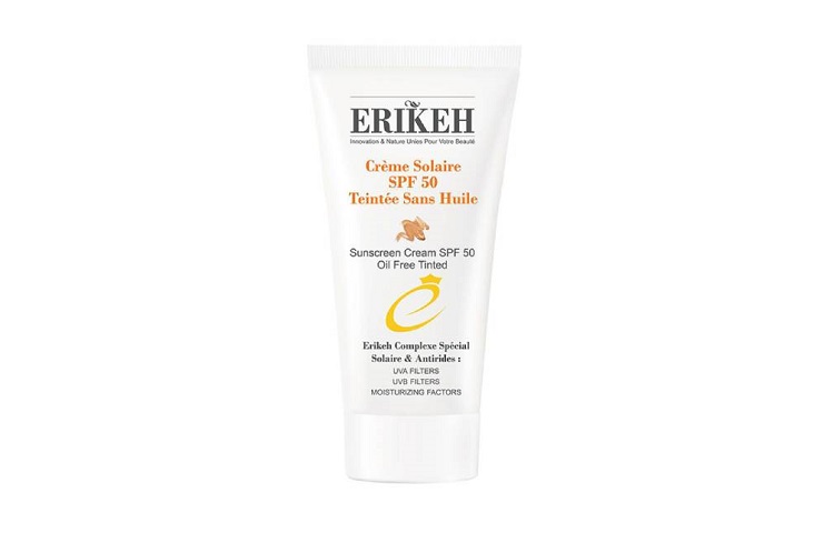 کرم ضد آفتاب ضد جوش رنگی اریکه مناسب برای پوست چرب با SPF50
